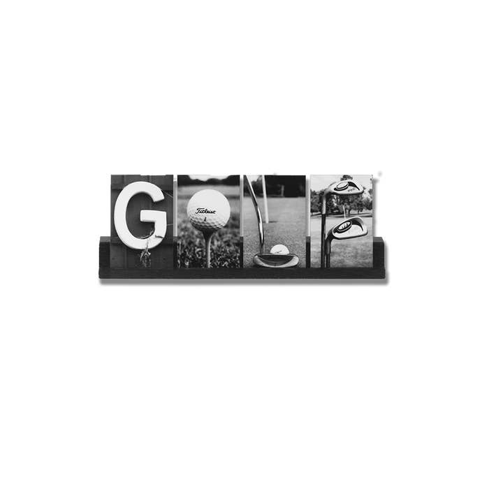 Golf Photo Letter Tiles for wholesale by Photo Letter Project
