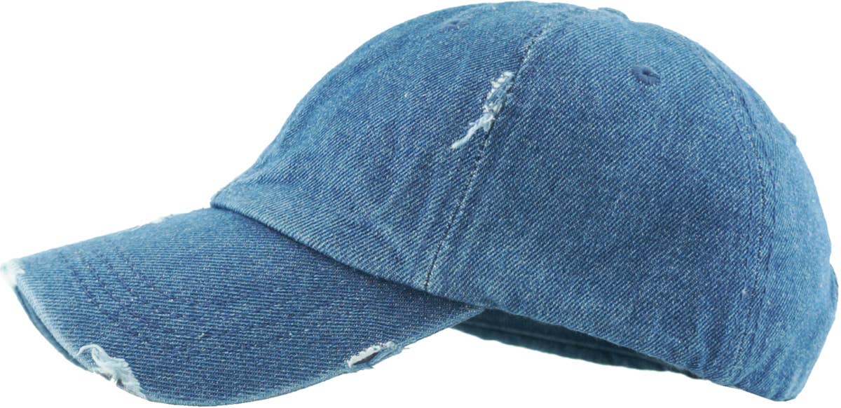 KBETHOS - Wholesale Ponytail Cap - Women's - Ponytail Washed Distressed Cotton Cap73