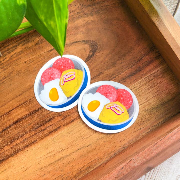 The Nosy Gal - Wholesale Sticker - Mangú con Salami Waterproof Sticker