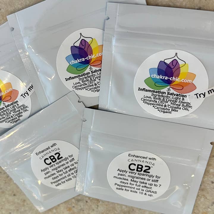 chakra-chic.com - Wholesale Healing Salve/Balm/Cream - CBD Alternative Pain Salve Inflammation Salvation 3ml Sample