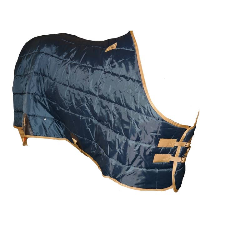 Grewal Equestrian - Wholesale Horseback Riding Gear - 420D 300g 76" Navy Blue Heavy Stable Blanket