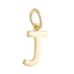 Anhänger Buchstabe 'J' in Gelbgold für den Großhandel von The Little Keepsake Company