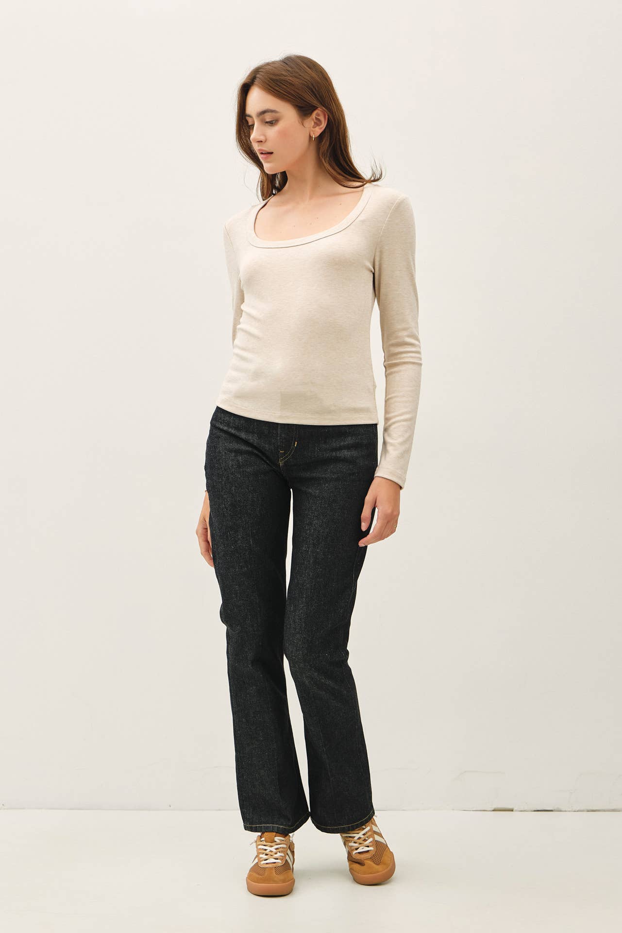 Be Cool - Wholesale Knit Top - Women's - BASIC SCOOP NECK LONG SLEEVE TOP10