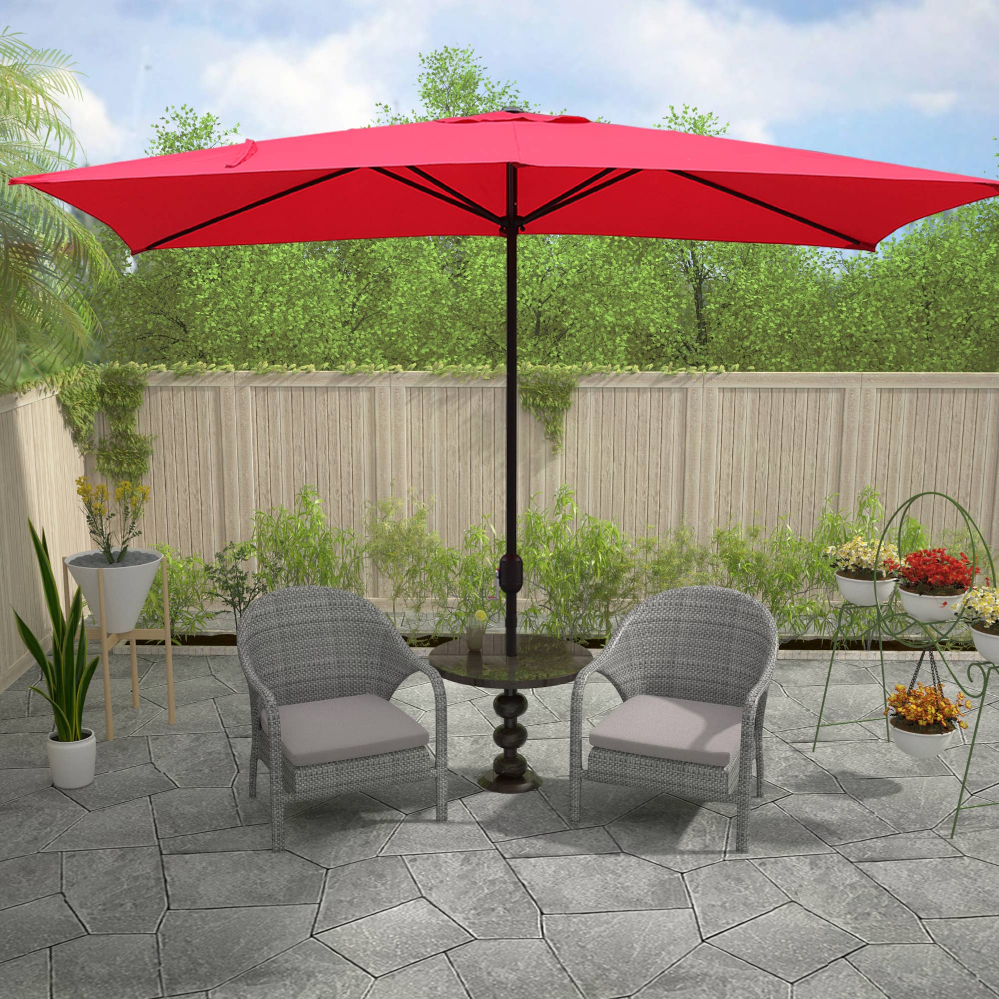 Abble – wholesale Patio umbrella – 10X6.5FT Rectangular Patio Umbrella with Crank2