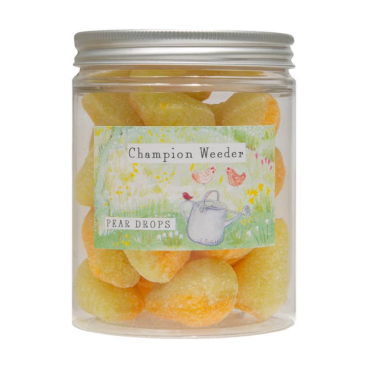 Candyhouse Ltd – wholesale Boiled sweets – Pear Drops Hard Boiled Sweets in Jam Jar1