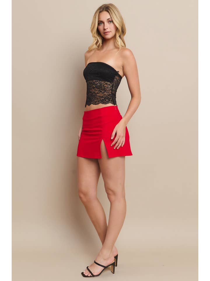 Honey Mango - Wholesale Skirt - Women's - MB1429- Slim fit mini skirt