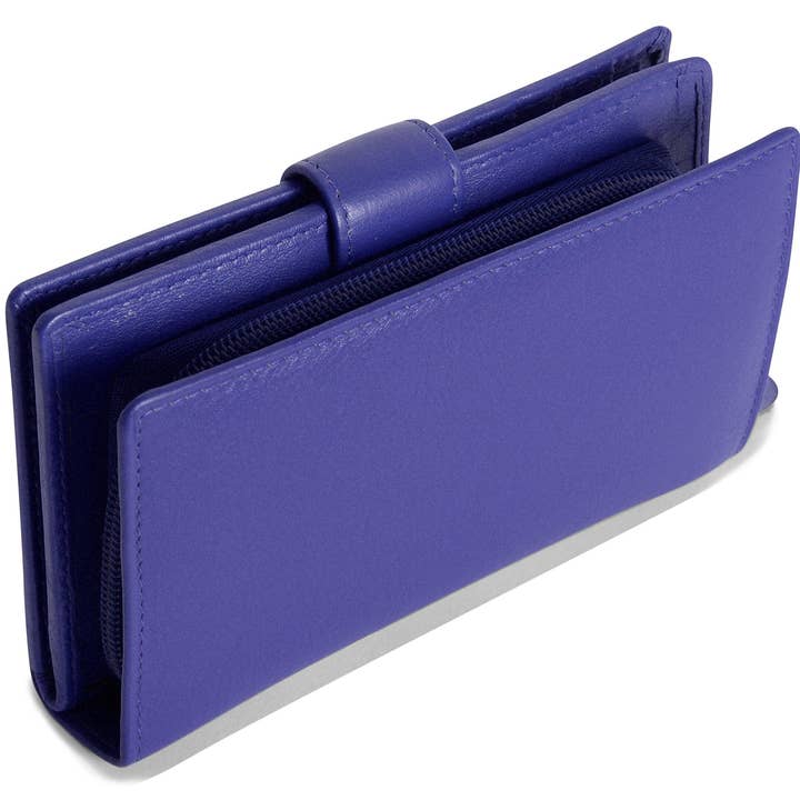 SADDLER - Wholesale Portemonnee - Dames - Middelgrote Leren Portemonnee "Holly" – Handgemaakt door Saddler | RFID Beschermd & in Cadeaudoos45