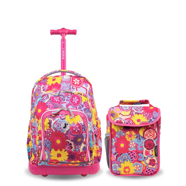 J World - Wholesale Backpack - Kids - Lollipop Kids Rolling Backpack With Lunch Bag (16 Inch)1