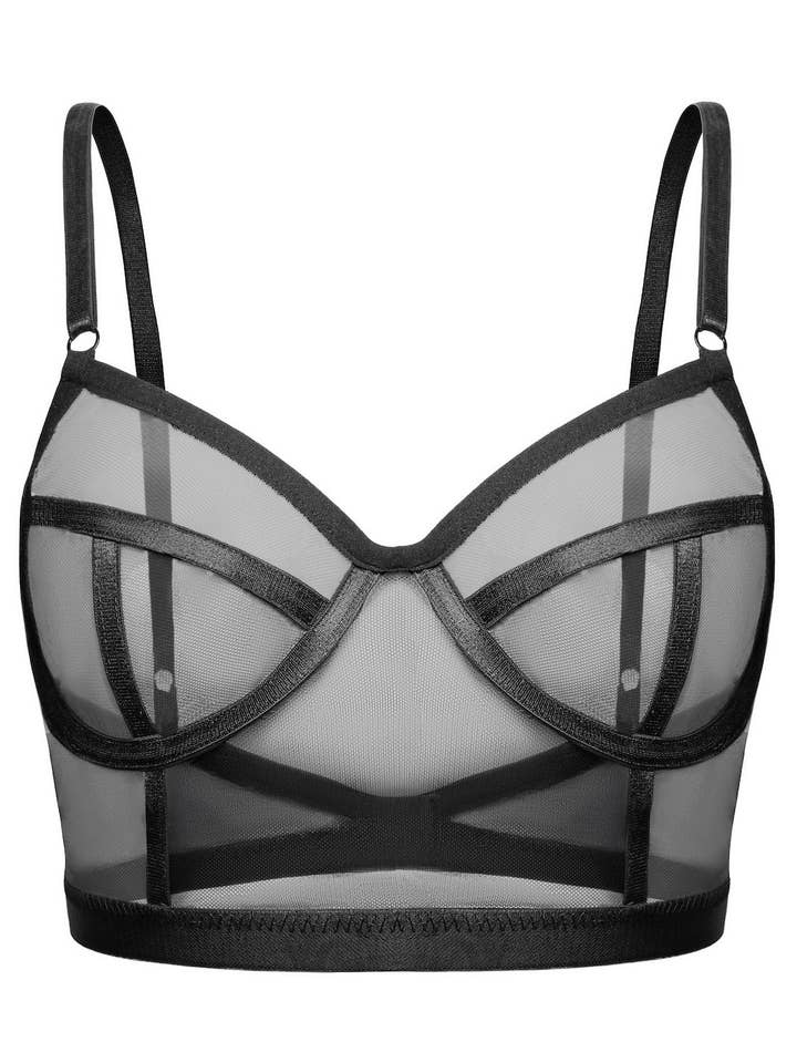 Bra-top Sheer Mesh, Citala for wholesale by Less Is Amor