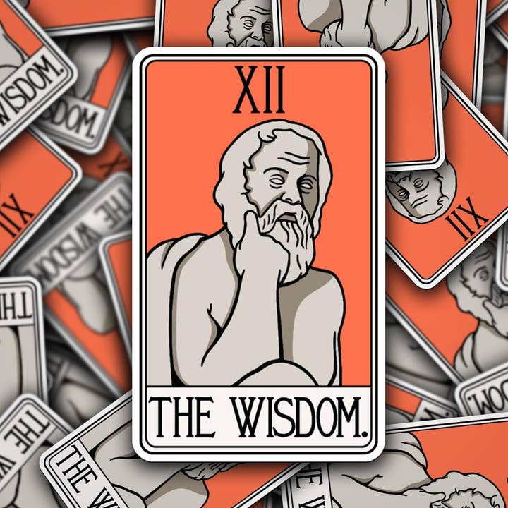 The Wisdom Tarot Card Vinyl Sticker for wholesale by Simply Toni Treasures