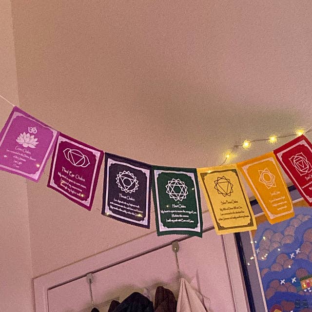 Like International - Wholesale Flag - 7-Chakra Prayer Flags Bright Decor2