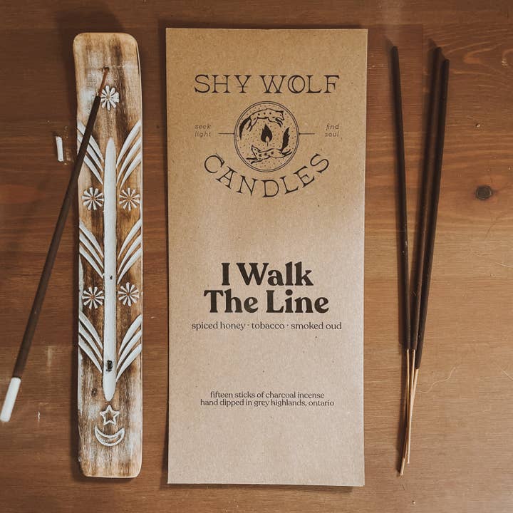 I Walk the Line Incense for wholesale by Shy Wolf Candles