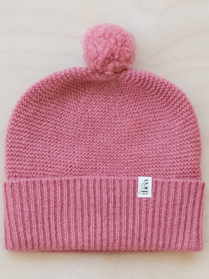 Gorro Merino Lã Bebé em Rosa por atacado de TBCo