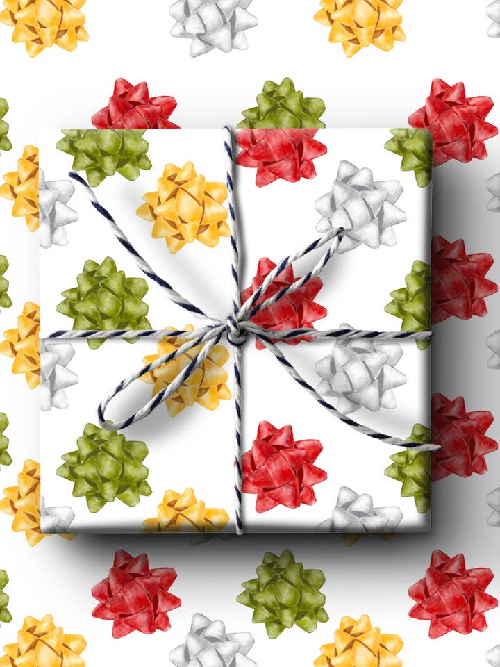 Christmas Bows Wrapping Paper for wholesale by k.Patricia Designs