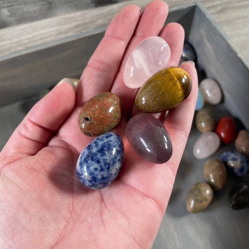 Keystone Crystals - Wholesale Spiritual Stone/Crystal - Assorted Small Gemstone Eggs – Crystals for Retailers8