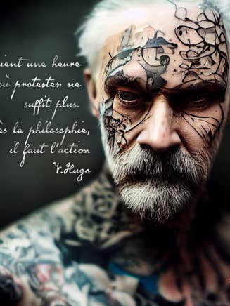 Postal de Victor Hugo con sobre para venta al por mayor de Madder créations