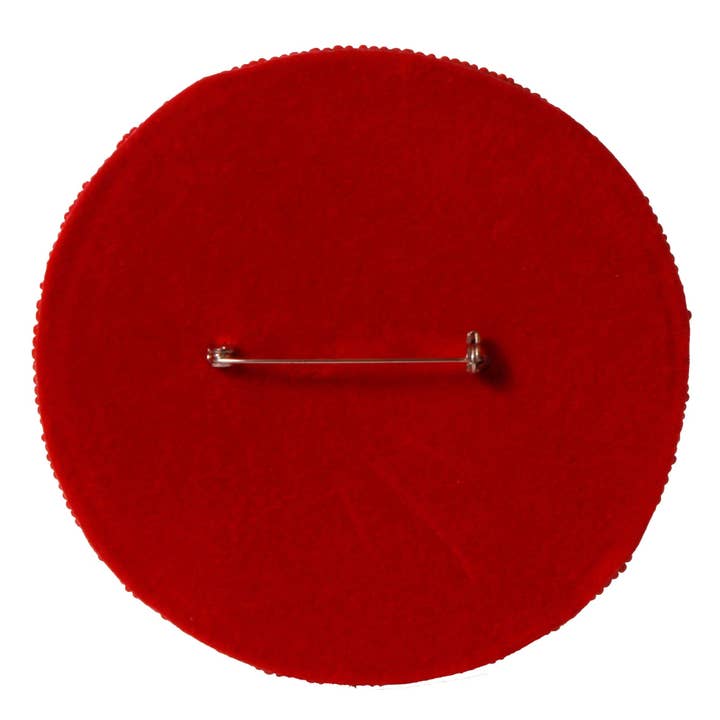 Desden - Wholesale Lapel Pin/Button - Alabama Roll Tide Beaded Button in Crimson and White by Desden1