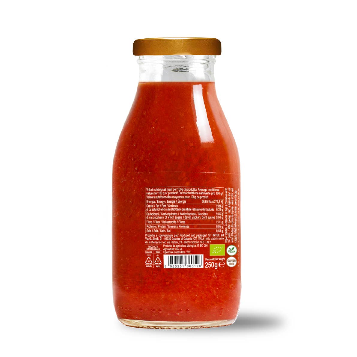 CONVIVIA for italian food lovers - Wholesale Pasta Sauce - Ready-made organic cherry tomato sauce 250g2