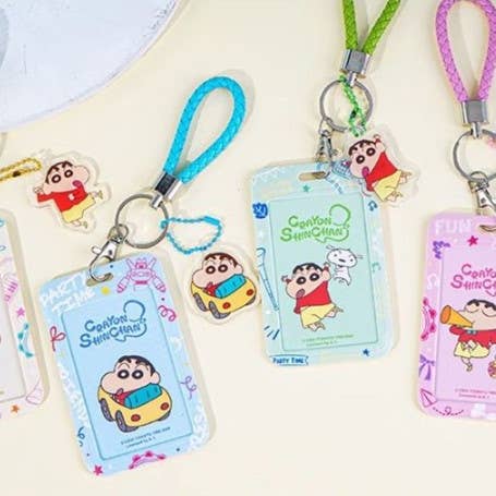 Crayon Shin Chan Photo Card Holder Album key Ring Bag Charm for wholesale by K-Wonderland