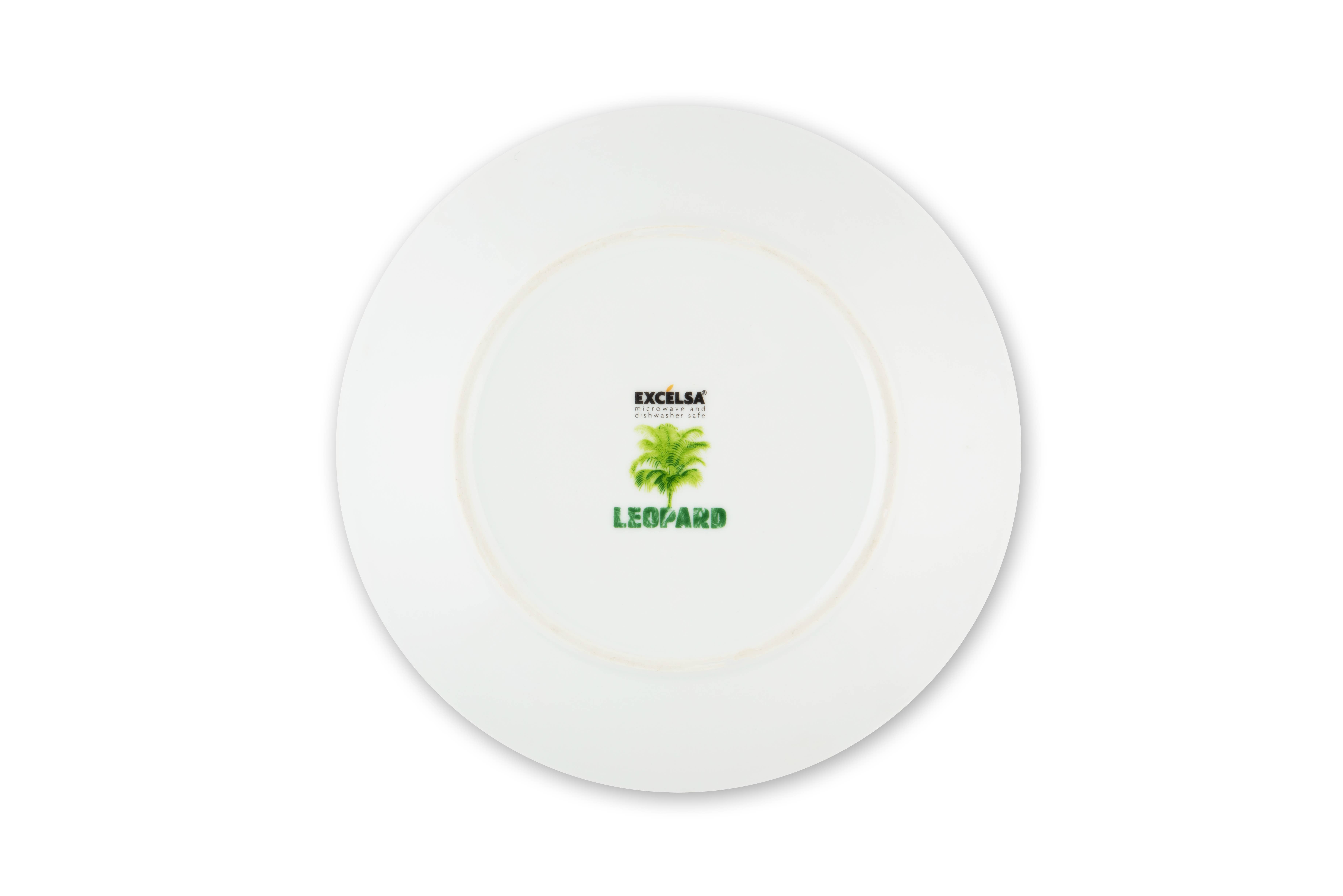 multicolour 18 Leopard Plate Set for wholesale on Faire2