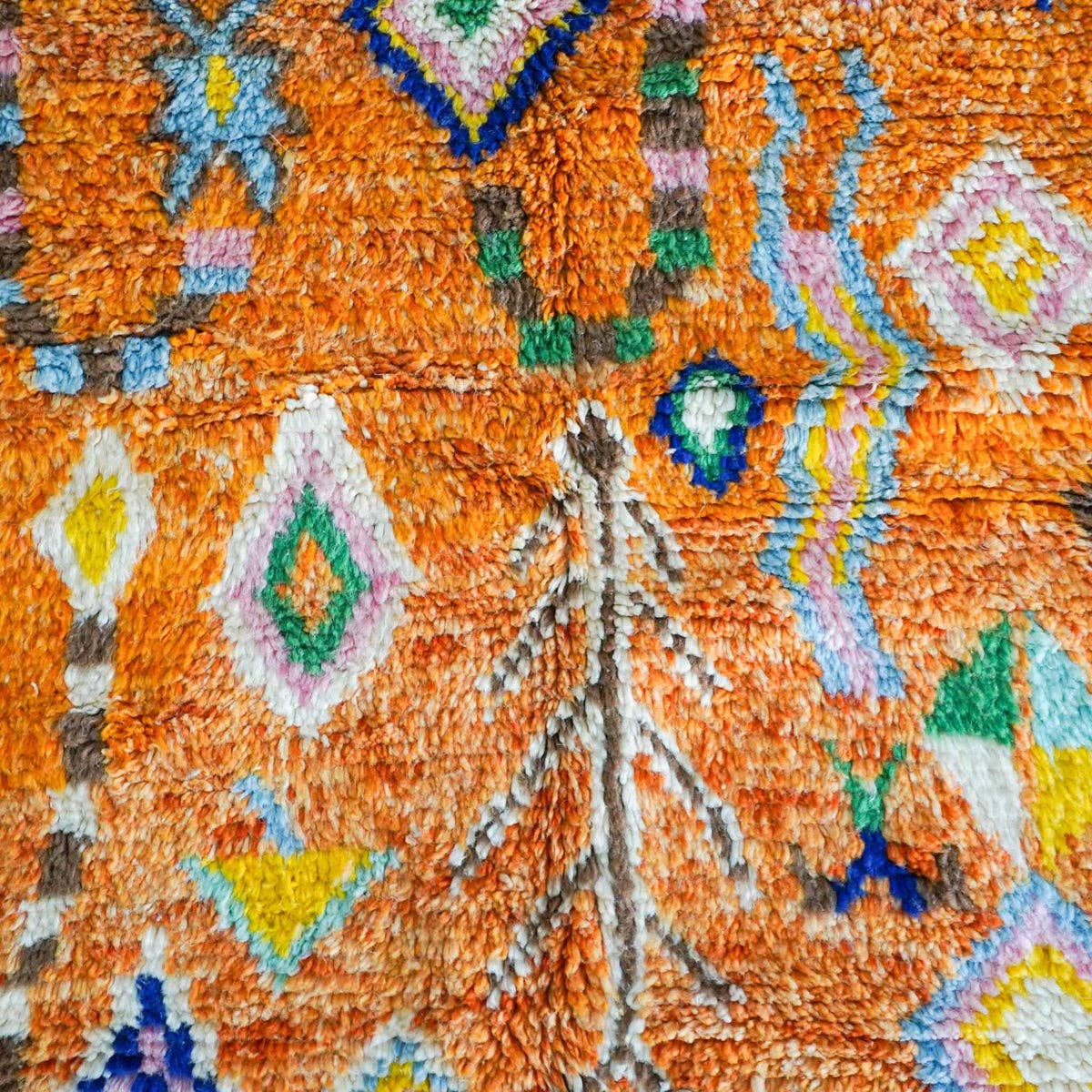 Moroccan Woven Treasures - Wholesale Area Rug - Pink and Orange Moroccan Rug, Handwoven Shag rug, Berber Rug2