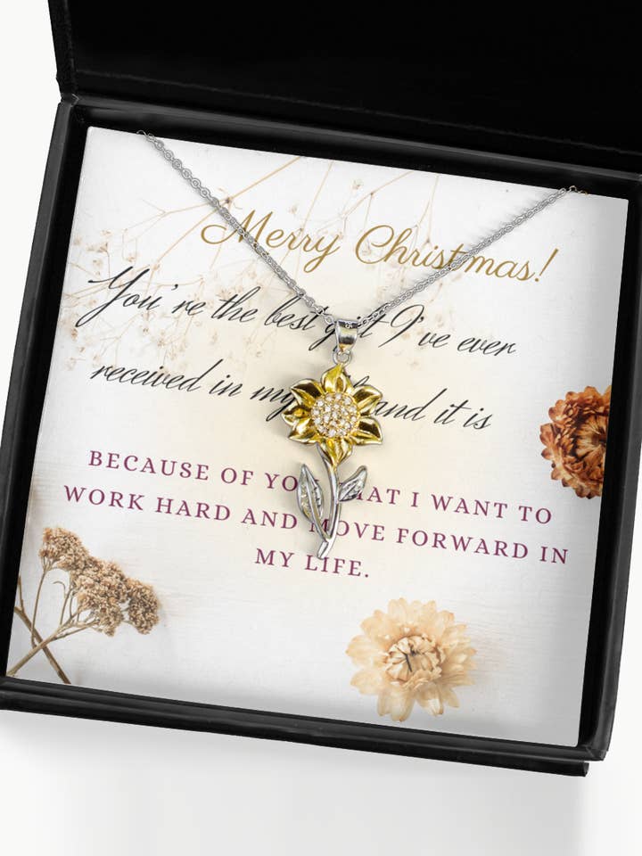 Sunflower Christmas Necklace for wholesale by Sunday Treasures/ Royally Pampered