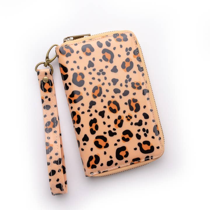 Cheetah Wristlet for wholesale by Wander Wallets