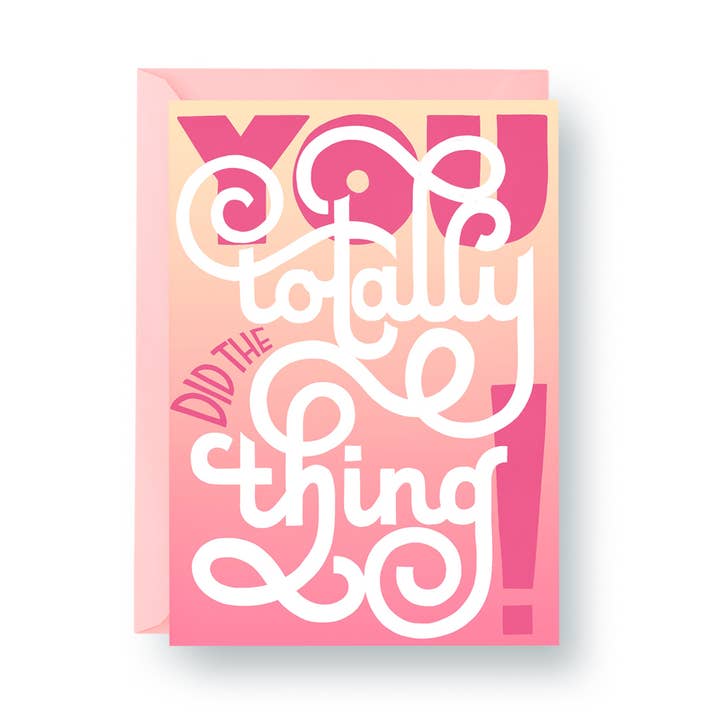 Fizeste Totalmente a Coisa! - Cartão A2 por atacado de hey, alissandra