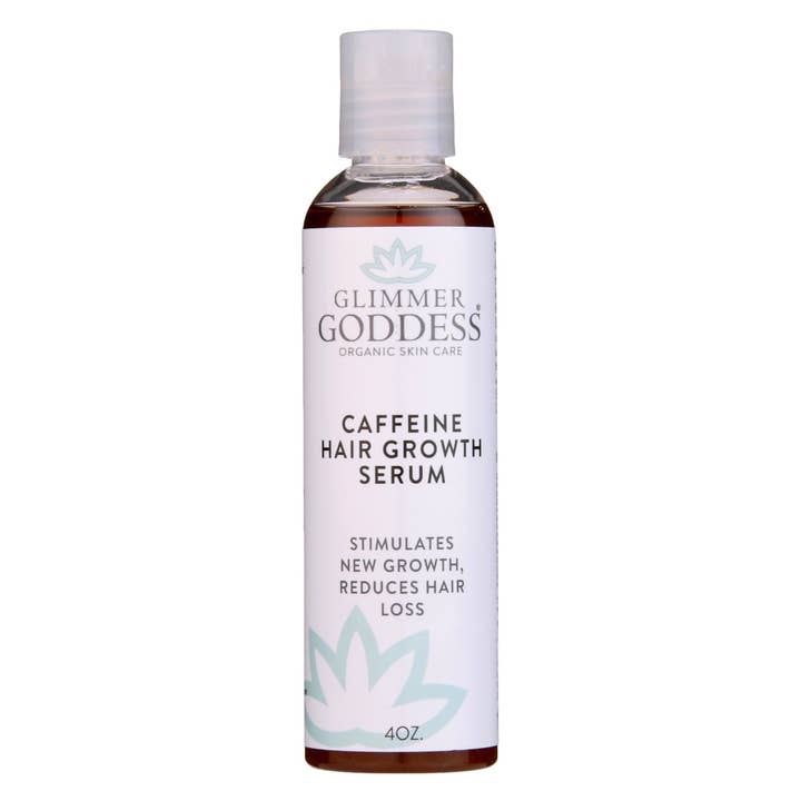 Organic Caffeine Hair Growth Serum – Protein & Rosemary Scalp Treatment for Thicker, Longer, Stronger Hair for wholesale by Glimmer Goddess®