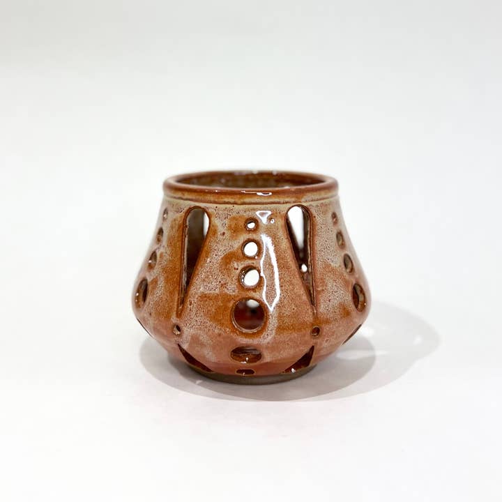 KF Stoneware - Wholesale Kaarsenhouder - Gesneden keramische votief, kaarsenhouder11