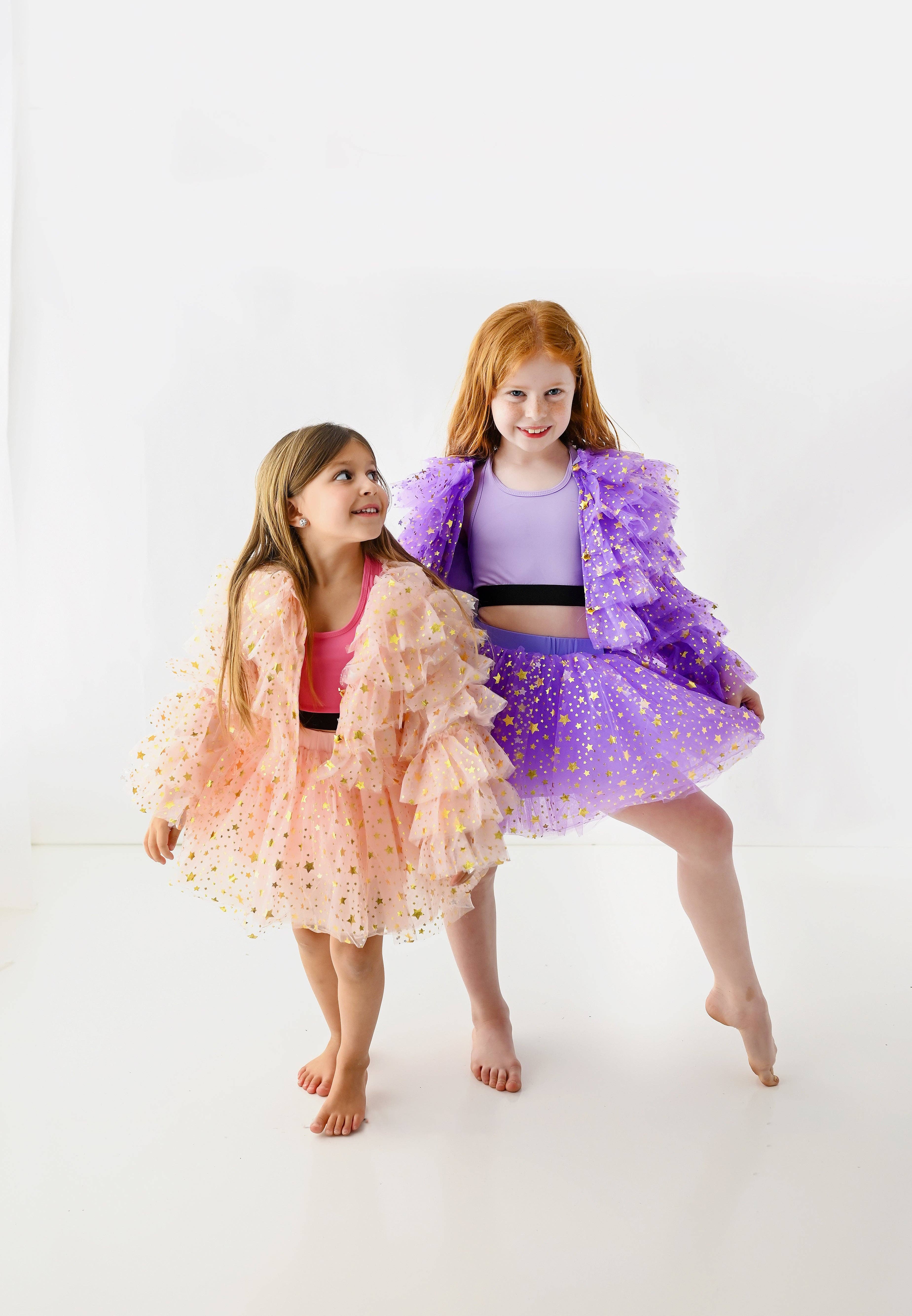 Fancy Shmancy Baby - Venta al por mayor Chaqueta - Niños - Chaqueta con volantes morada9