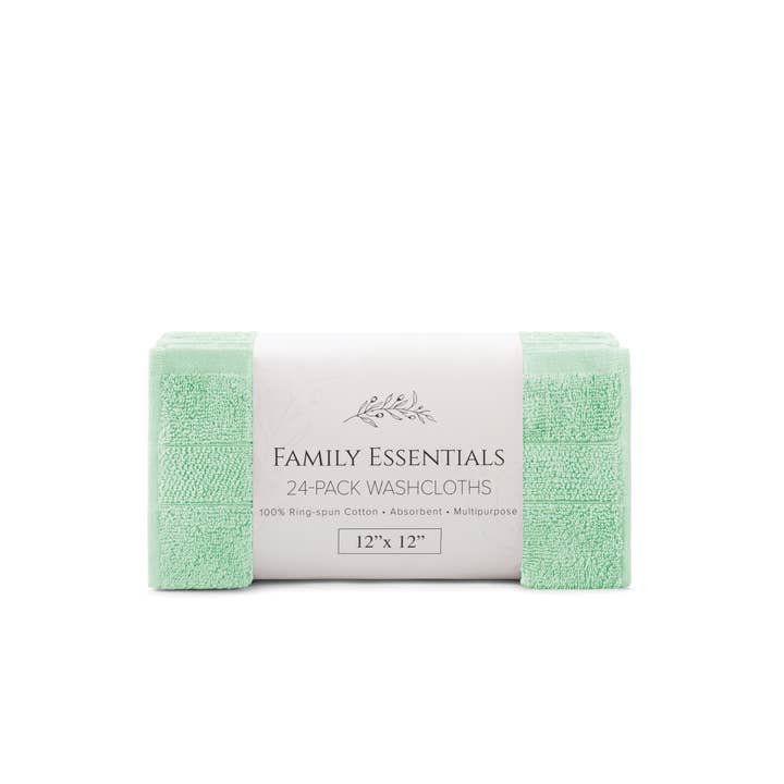 Arkwright Home - Wholesale Wash Cloth - Family Essentials Cotton Washcloths (Bulk Case of 144) 12x1228