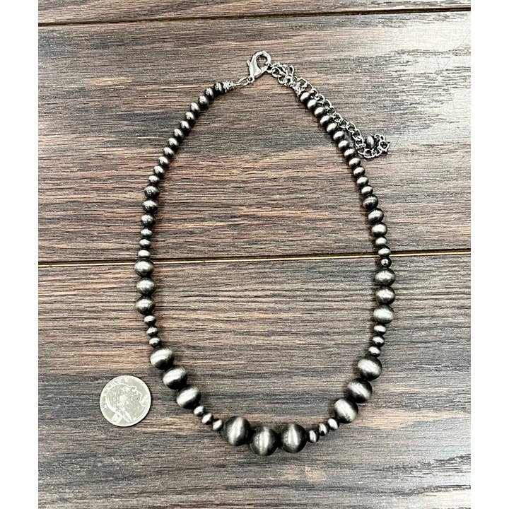 ISAC Trading Inc - Wholesale Beaded/Pearl Necklace - 739325, Handmade Navajo Bead Necklace