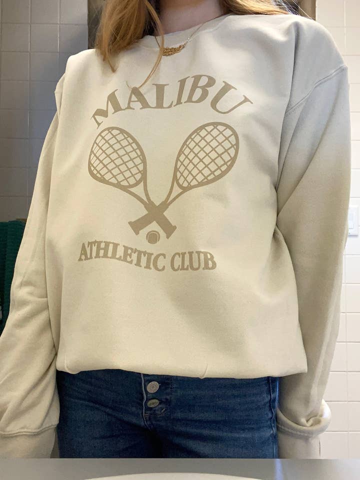 Malibu Athletic Club Crewneck Sweatshirt for wholesale by Lifestyle Outpost