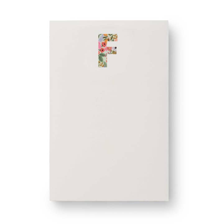 Garden Party Monogram Notepad for wholesale by Rifle Paper Co.