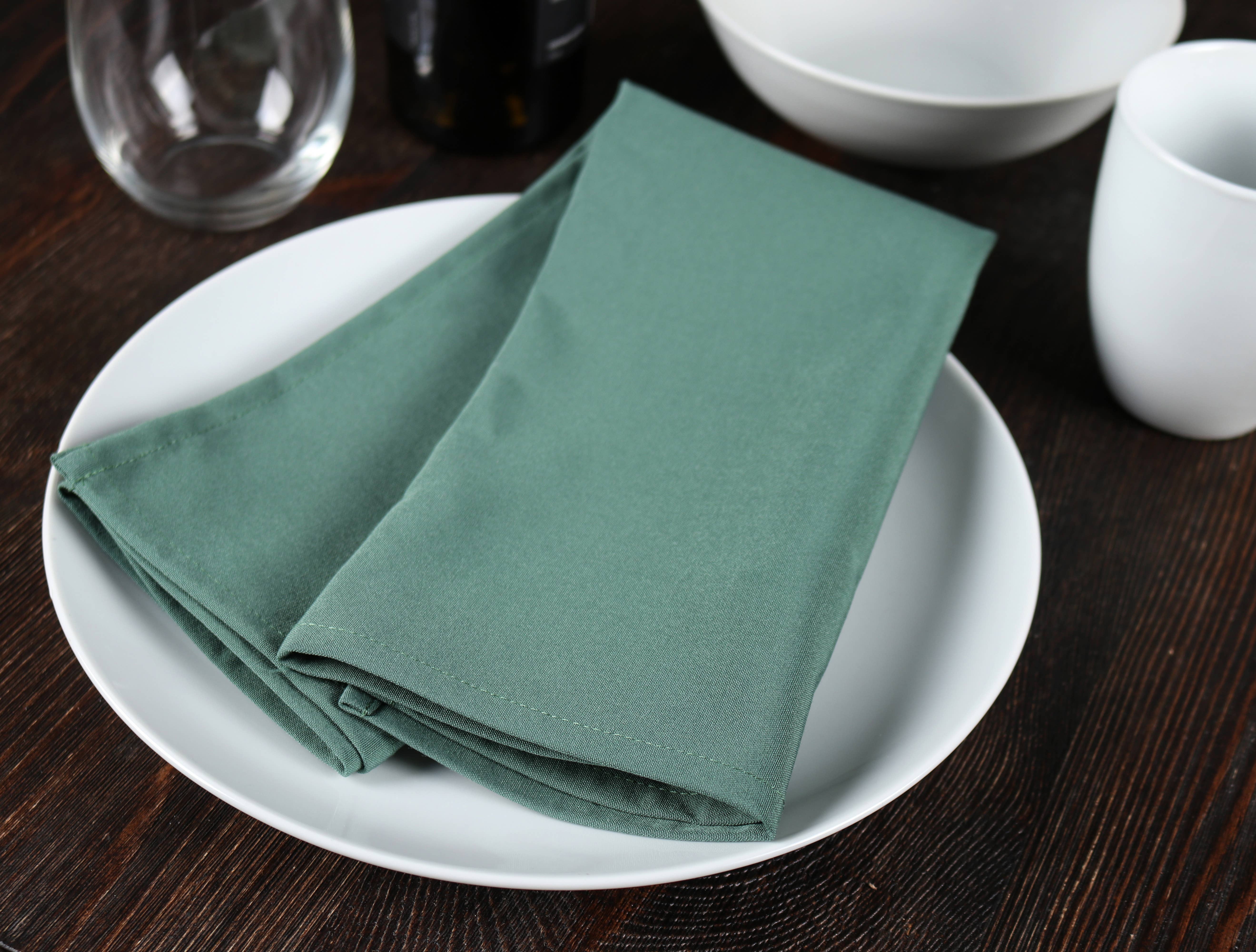 Arkwright Home - Wholesale Dinner & Cloth Napkin - 25 Pack of Poly Spun Solid Cloth Dinner Napkins - 20 x 20 in6