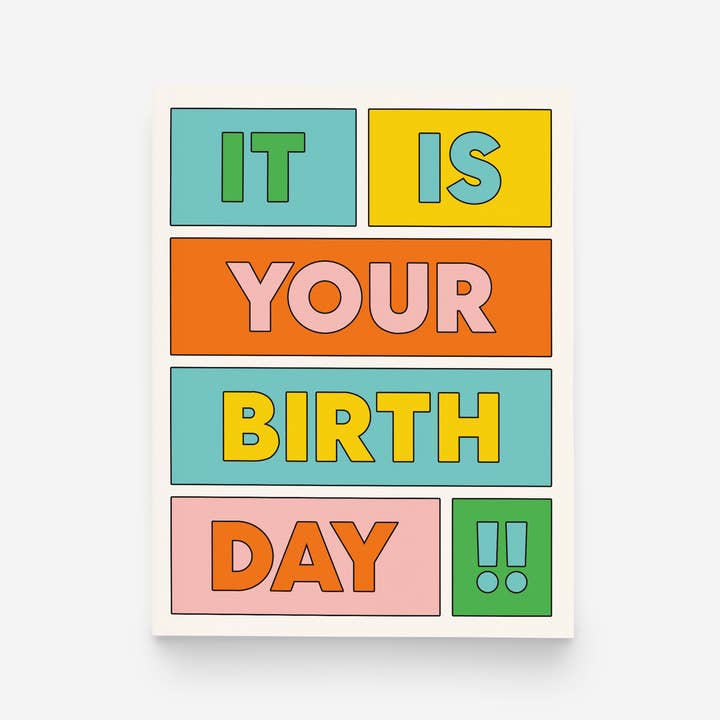 paper&stuff - Wholesale Birthday Card - It Is Your Birthday Greeting Card