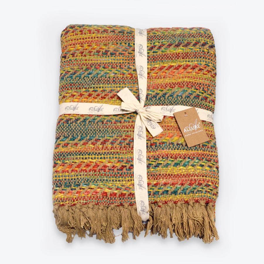 Allure Bath Fashions - Wholesale Throw Blanket - Banjara Patterned Throw - Colourful Traveller Blanket1