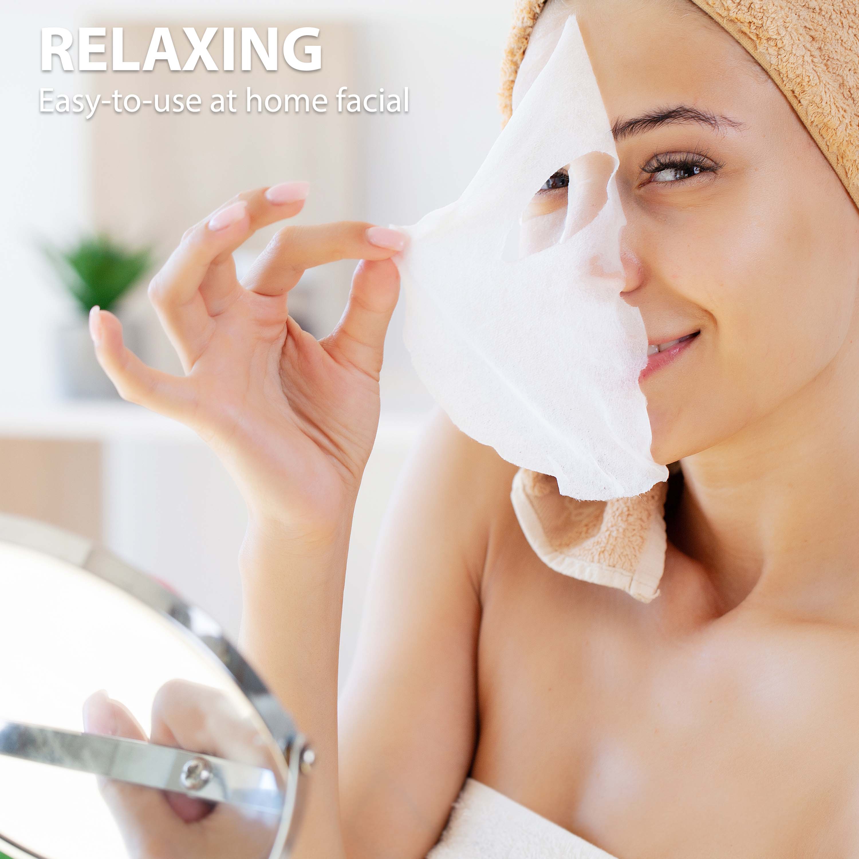 Glow Witch - Vendita all'ingrosso Maschera viso - Maschera viso coreana in bio-cellulosa con probiotici, confezione da 216