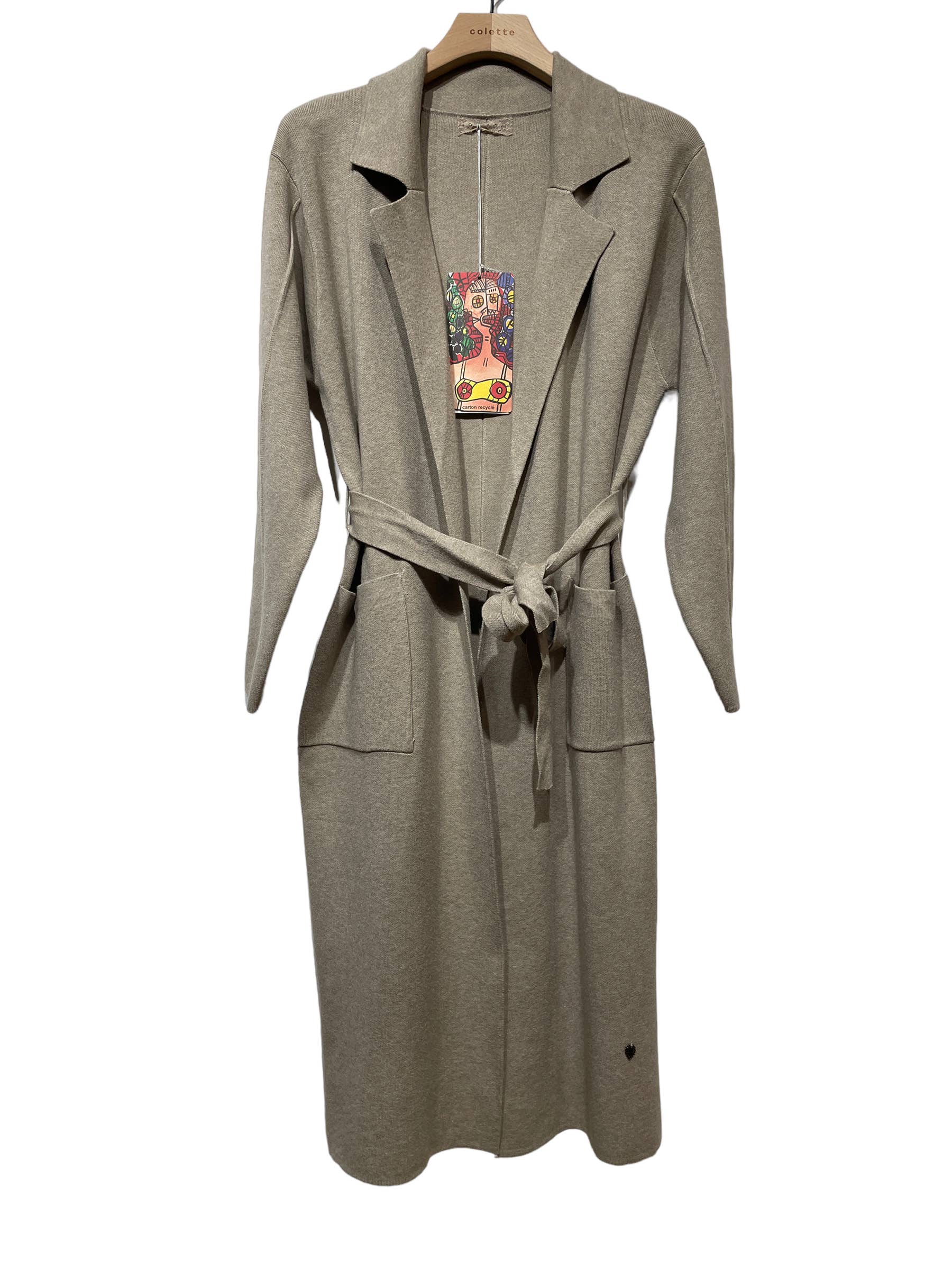 LINEN & COTTON HOUSE - Wholesale Coat - Women's - Classic knitted coat 13103. FALL WINTER CLOTHING23