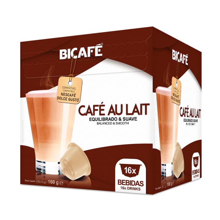 Café au lait drink - Dolce Gusto Compatible Capsules for wholesale by Bicafé