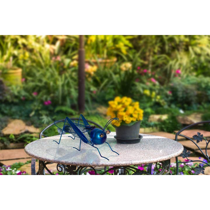 Alpine Corporation - Wholesale Outdoor Ornament/Decor - Alpine Corporation Solar Colorful Grasshopper Décor