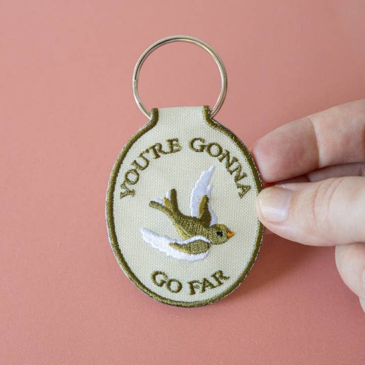 Lindy Stark Designs - Wholesale Keychain - Women's - You're Gonna Go Far Embroidered Keychain3