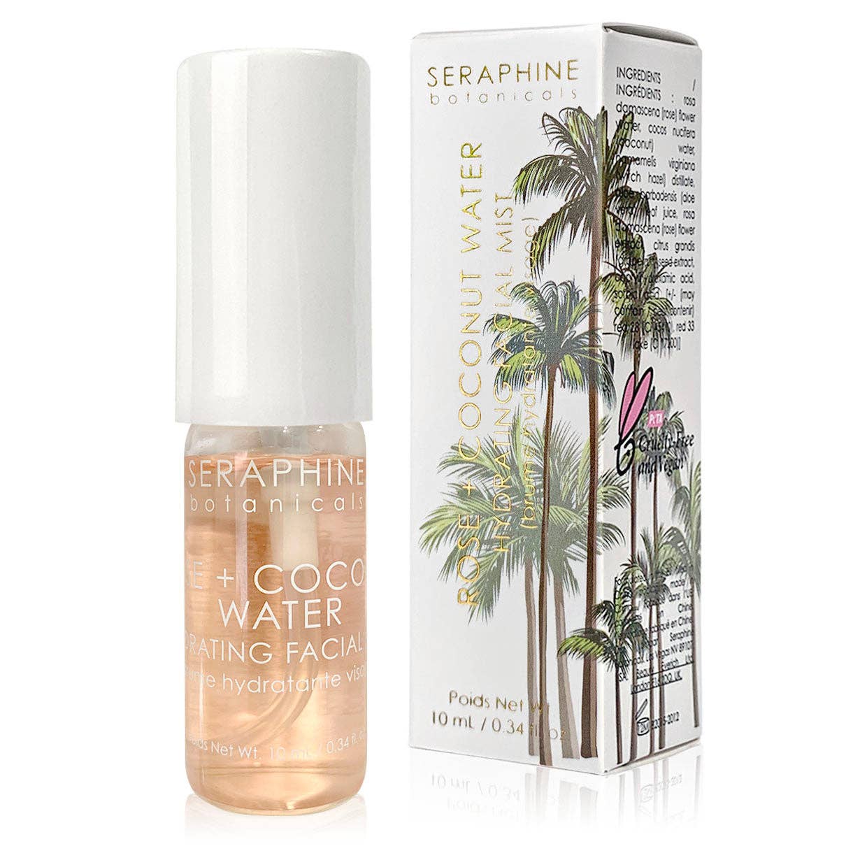 Seraphine Botanicals – wholesale Face & body mist/water – Rose + Coconut Water - Hydrating Facial Mist0