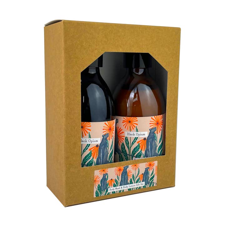 Coffret cadeau de lotion et de nettoyant pour le corps végétaliens (NON DISPONIBLE DANS L'UE) pour la vente par Heaven Scent Incense Ltd