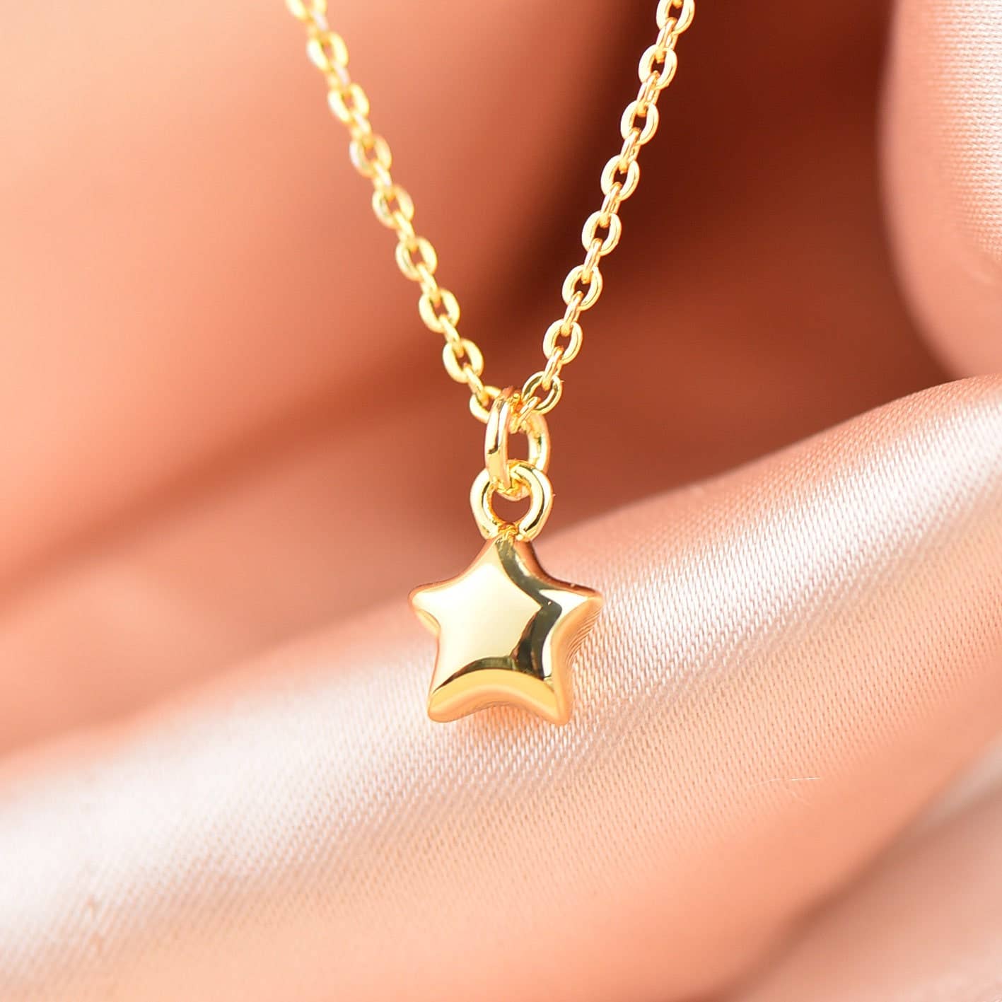 Jewel Pledge - Wholesale Individual Charm/Pendant - Gold Dainty Star Pendant Charm, CPG0410