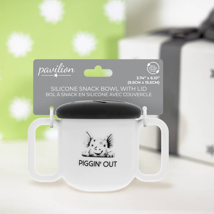 Pavilion - Wholesale Bowl - Piggin' Out - Silicone Snack Bowl with Lid3