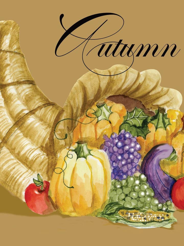 Paper Place Mats PM132 Cornucopia Paper Placemats for wholesale by Stevie Streck Designs