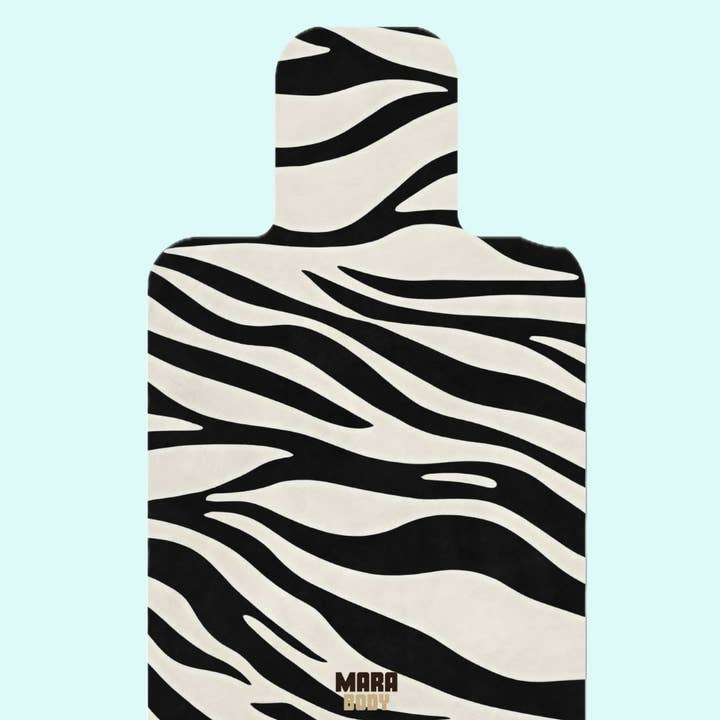 ZEBRA - Pilates Reformer Mat. Animal Print Machine Washable Mat. for wholesale by MARA BODY - Yoga Mats, Pilates Reformer Mats & Yoga Towels