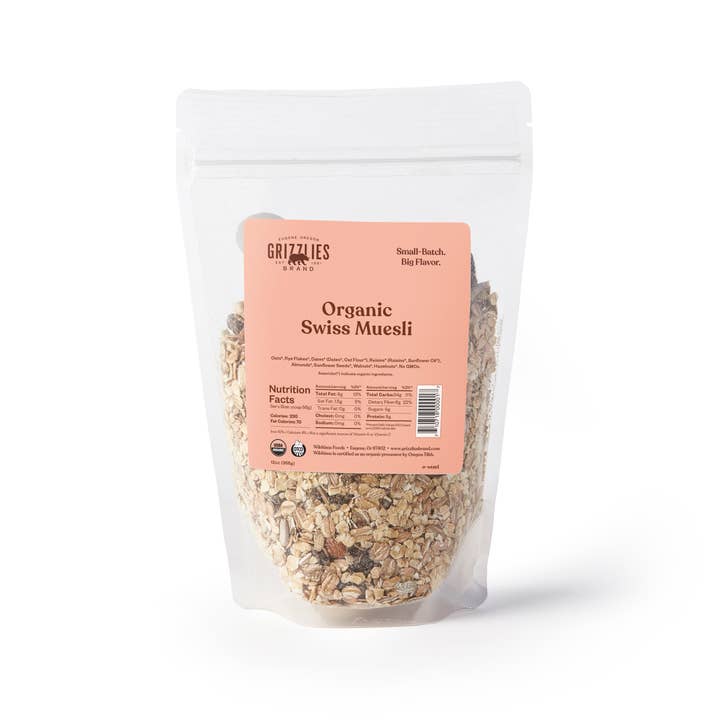 Grizzlies Brand - Wholesale Granola - Organic Swiss Muesli